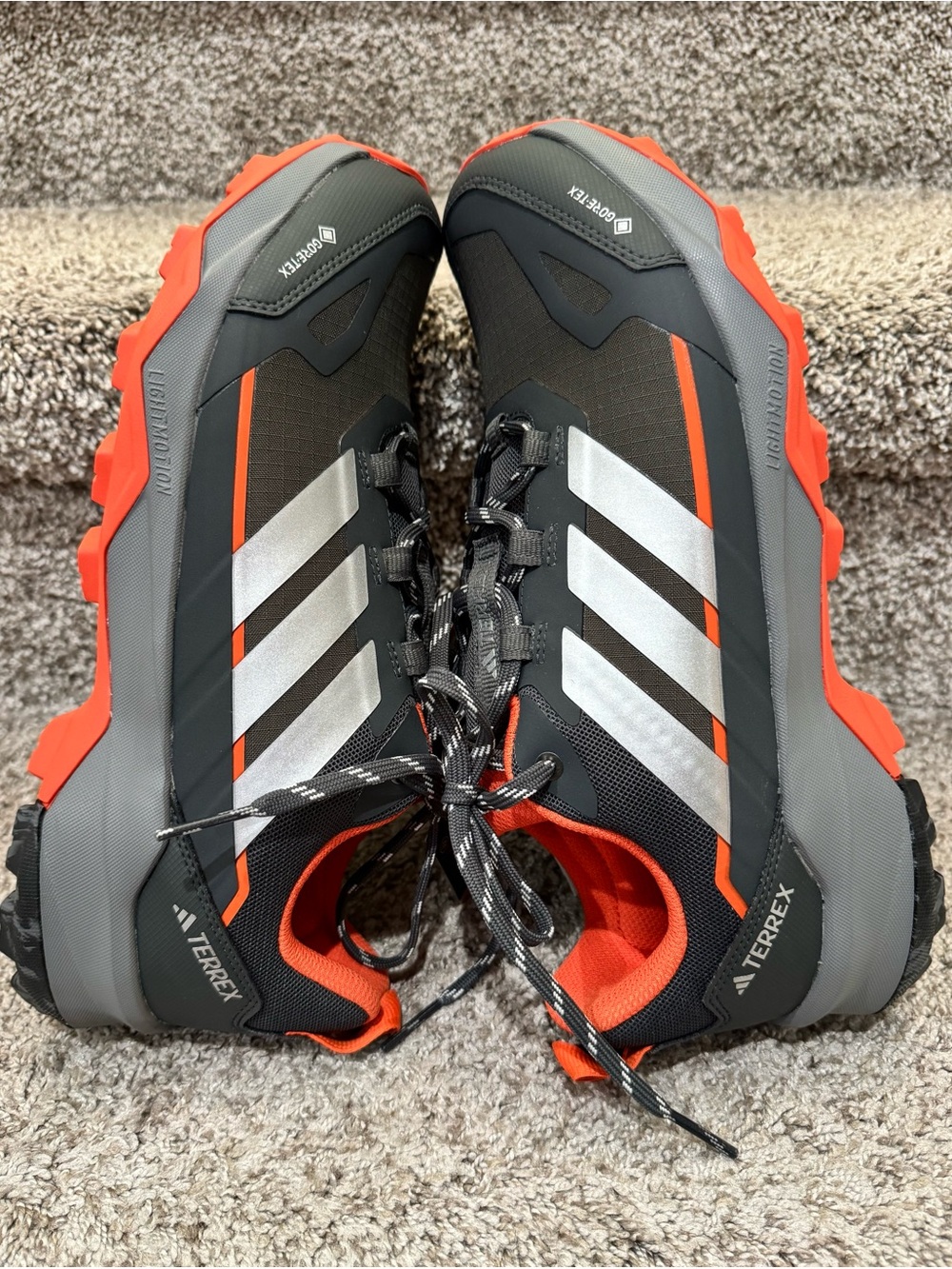Adidas Terrex Gore-Tex Skychaser AX5 Men's Trail Hiking Shoes - Black Orange 9.5